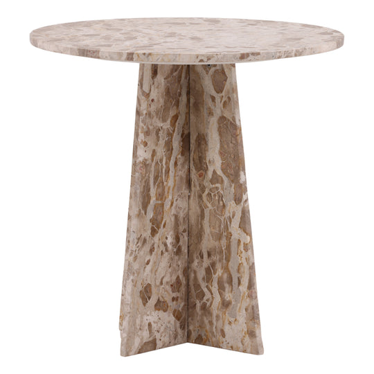Cauldwell Bistro Table Beige — Front Three-Quarter