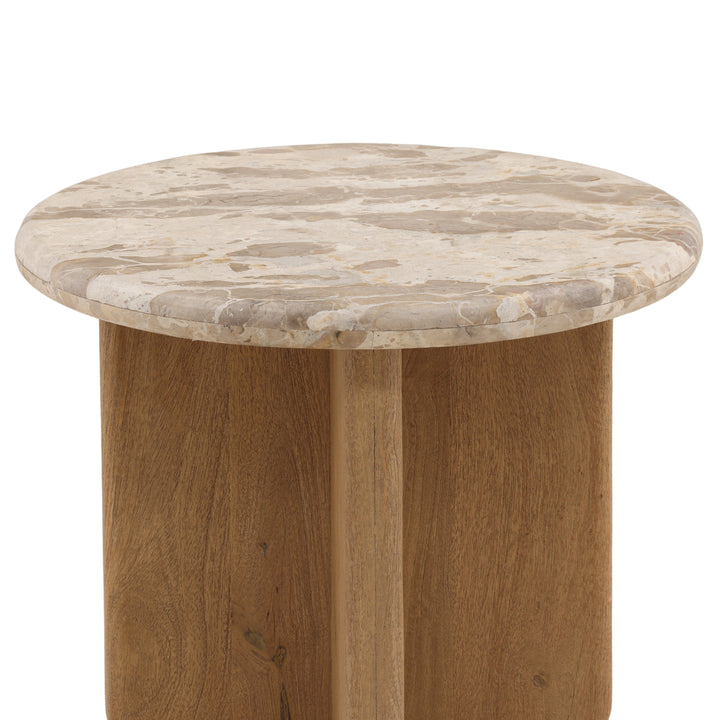 Laynah Side Table Beige — Detail 1