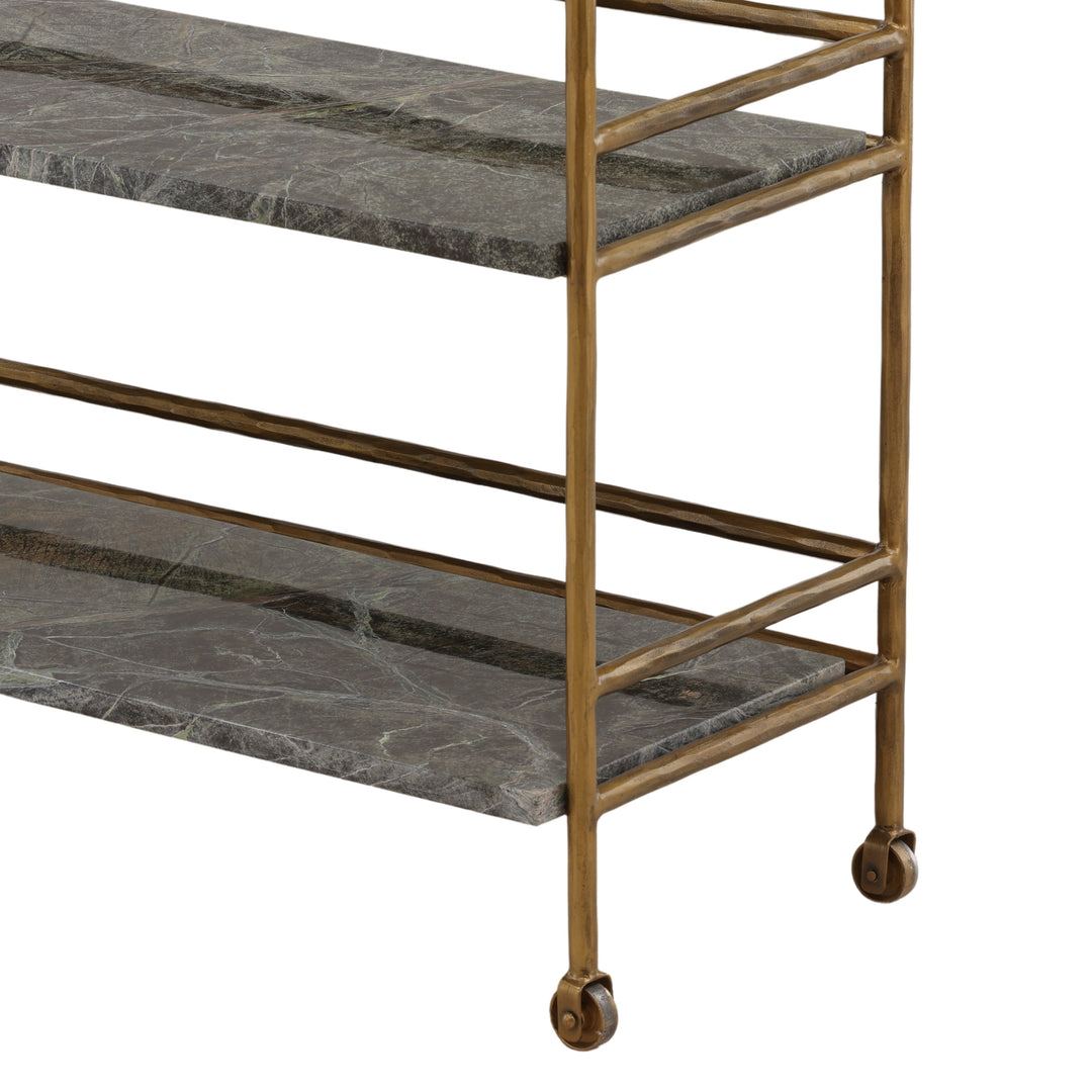 Loxlee Bar Cart Brown — Detail 1