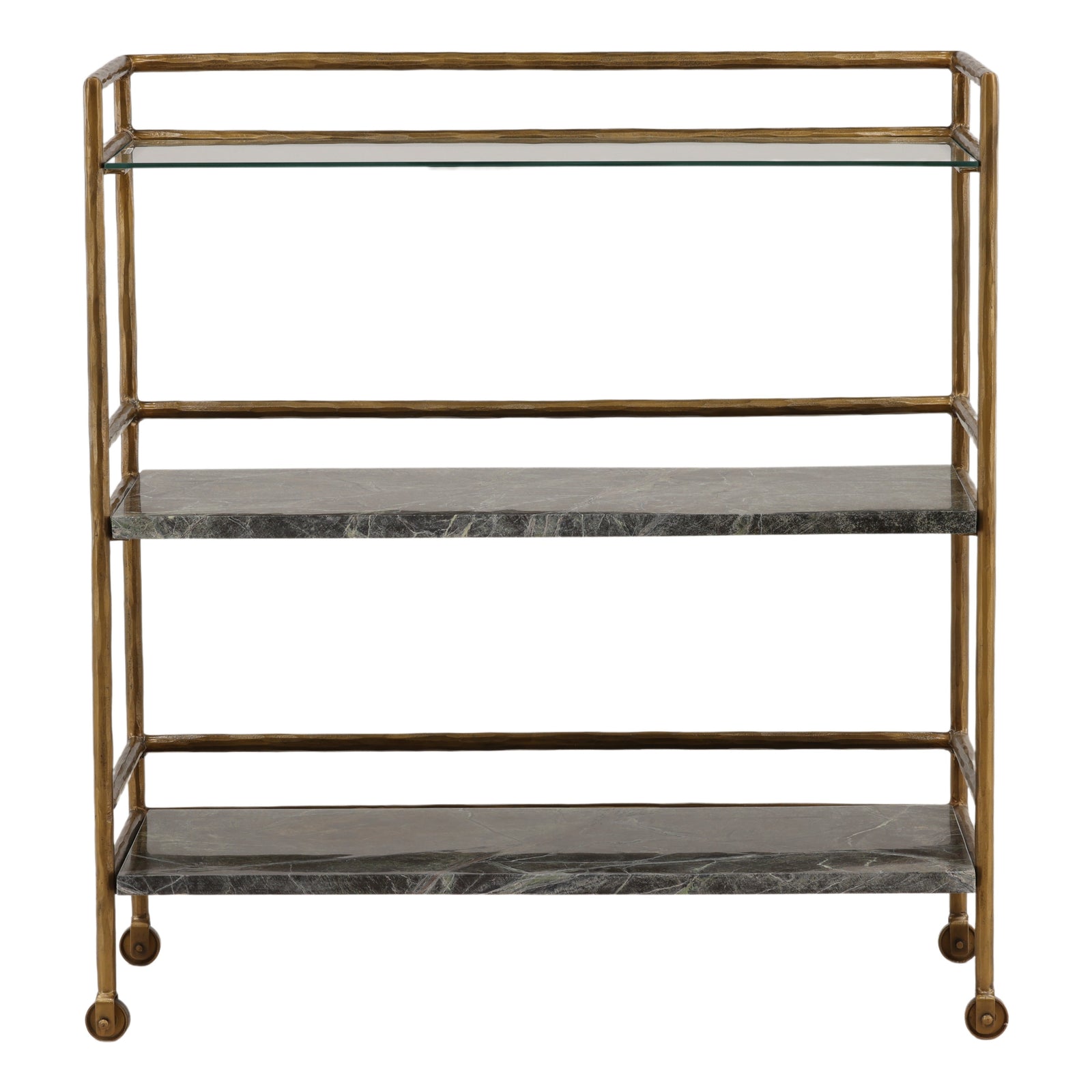 Loxlee Bar Cart Brown — Front