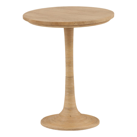 Martina Side Table Natural — Front Three-Quarter