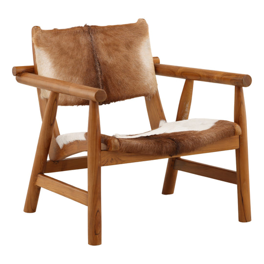 Dunbarr Occasional Chair Brown — Front Three-Quarter