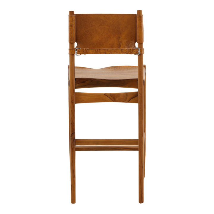 Rossina Counter Stool Brown — Back