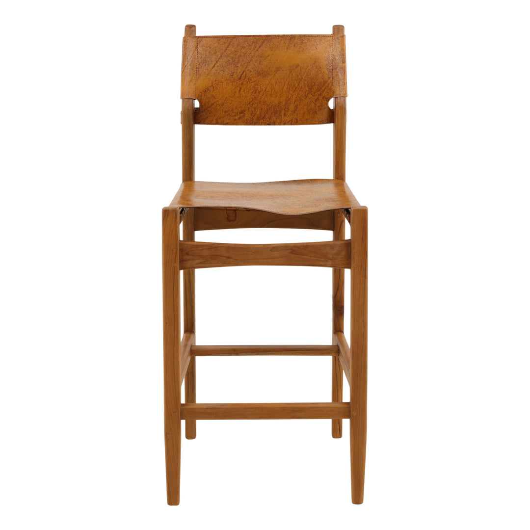 Rossina Counter Stool Brown — Front