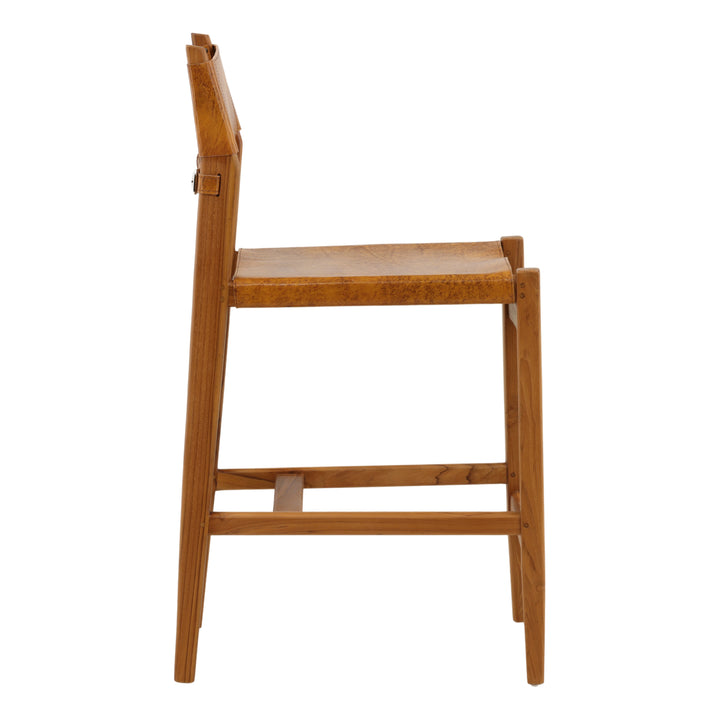 Rossina Counter Stool Brown — Profile