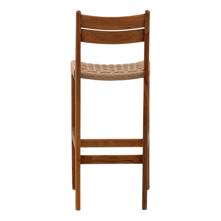 Connally Outdoor Bar Stool Natural — Back
