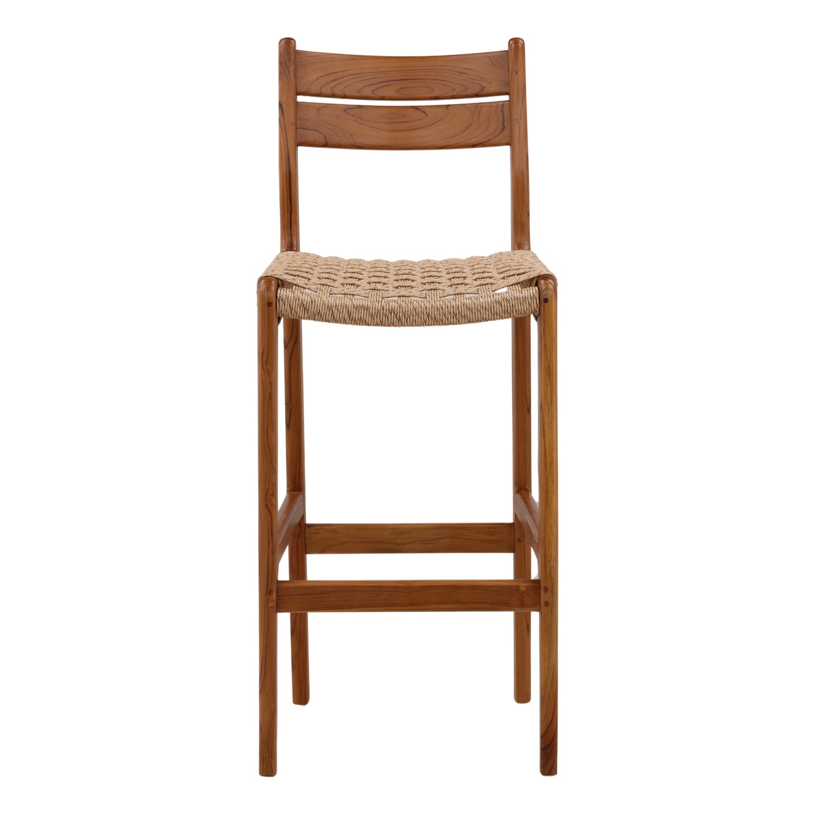Connally Outdoor Bar Stool Natural — Front