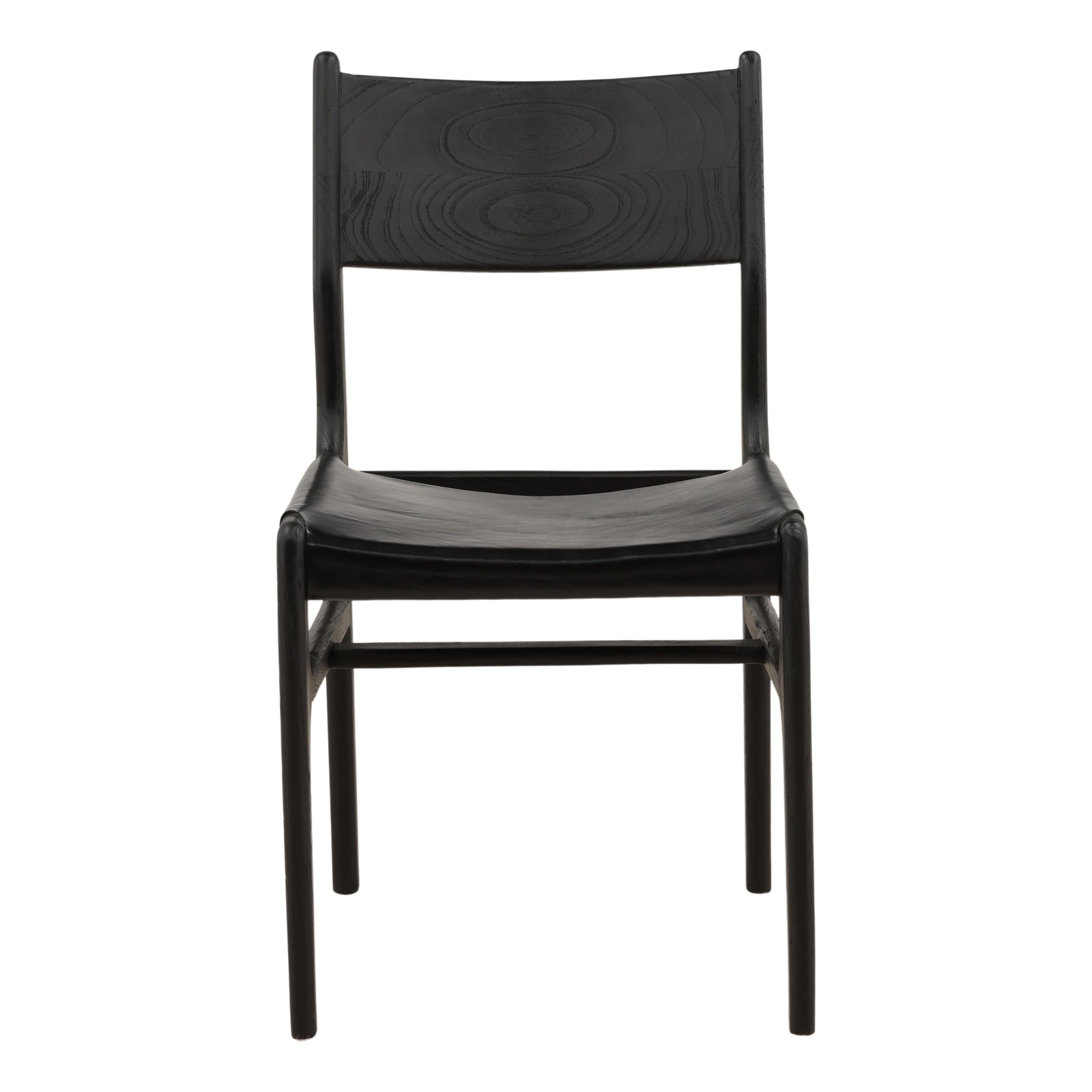 Leandro Dining Chair Set of 2 Black — Front