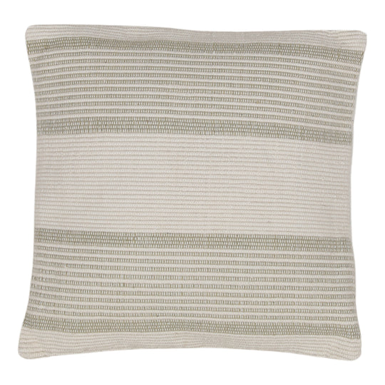 Sabyan Outdoor Pillow Sage — Front Three-Quarter