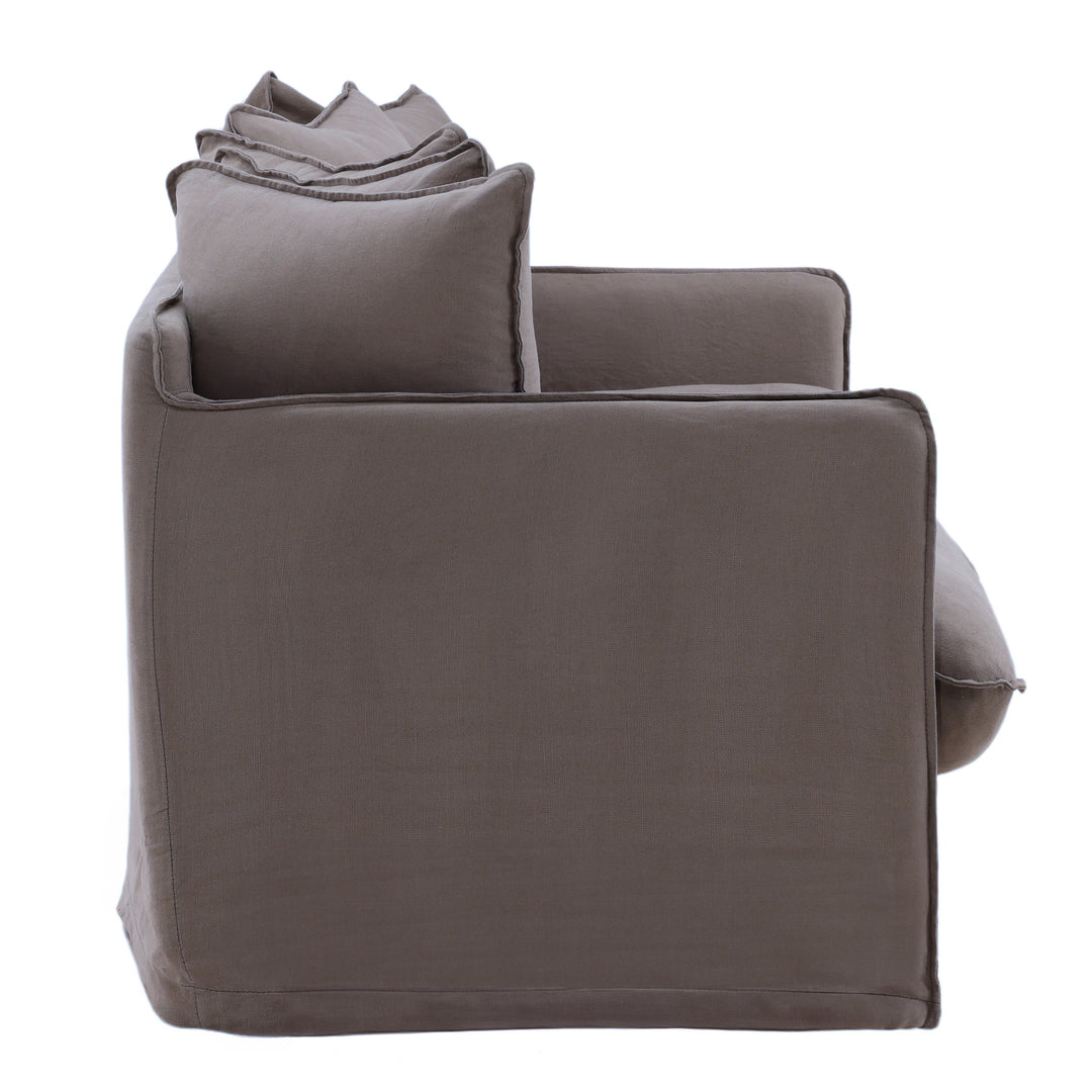 Lexa Sofa Slipcover Stone — Profile