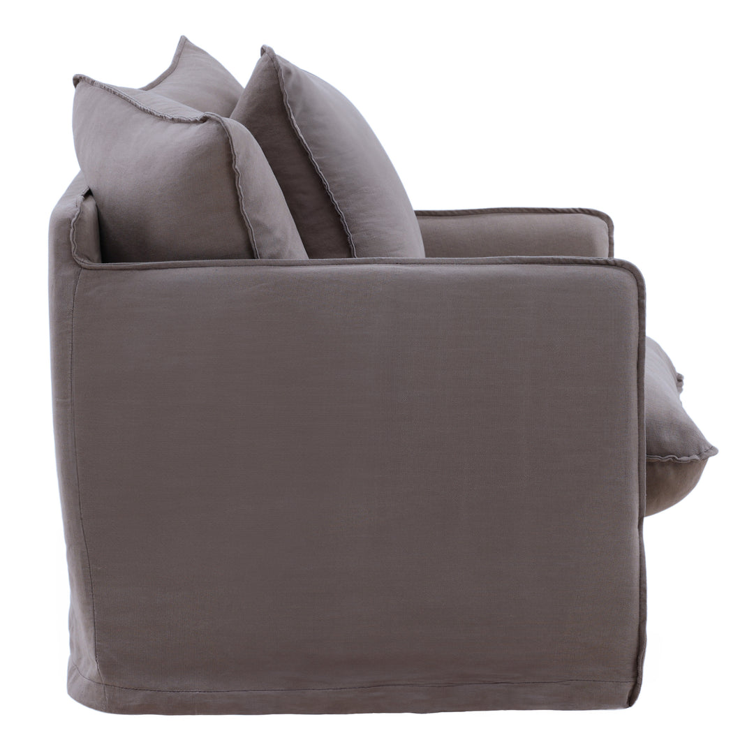 Lexa Sofa Chair Slipcover Stone — Profile