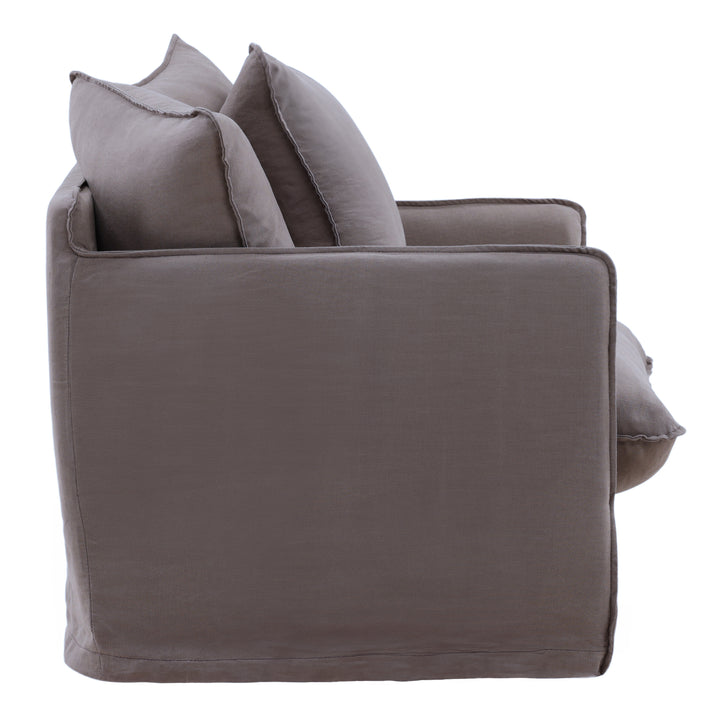 Lexa Sofa Chair Slipcover Stone — Profile