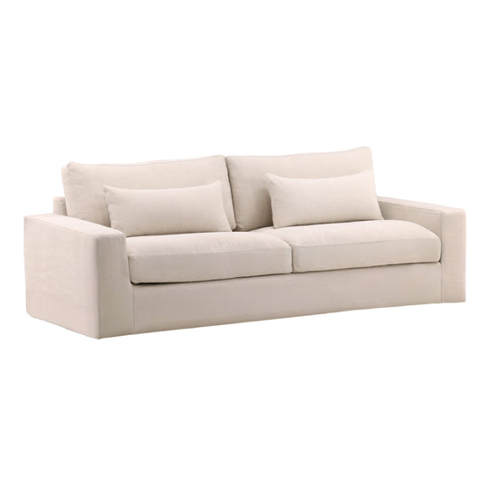 Silvie Sofa Slipcover Natural — Front Three-Quarter