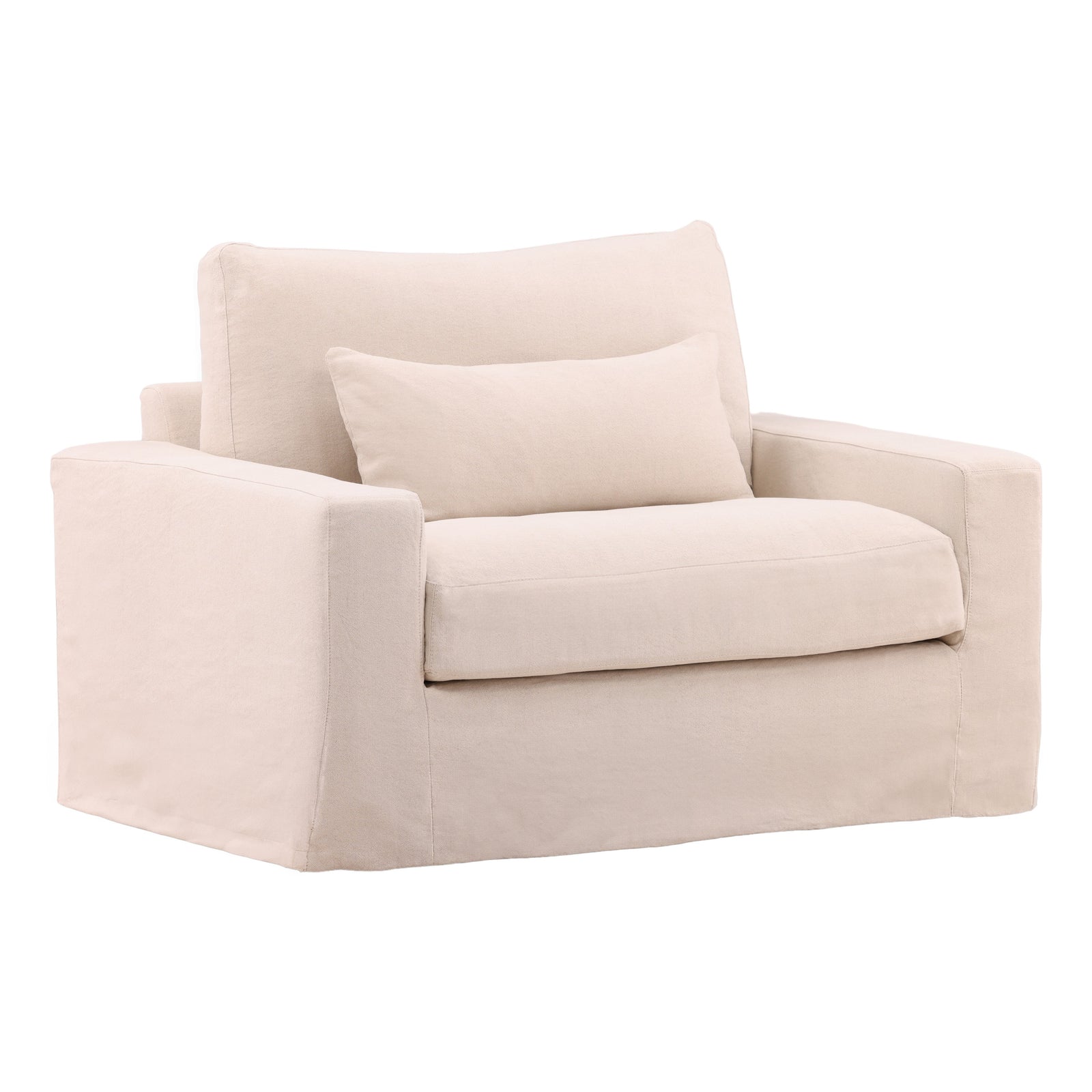 Silvie Sofa Chair Frame — Front Three-Quarter
