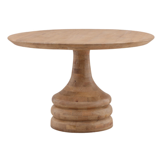 Maylin Dining Table Light Natural — Front Three-Quarter