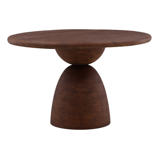 Amberley Dining Table Brown 48" — Front Three-Quarter
