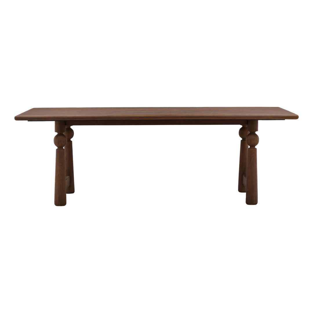 Nethann Dining Table Brown — Front
