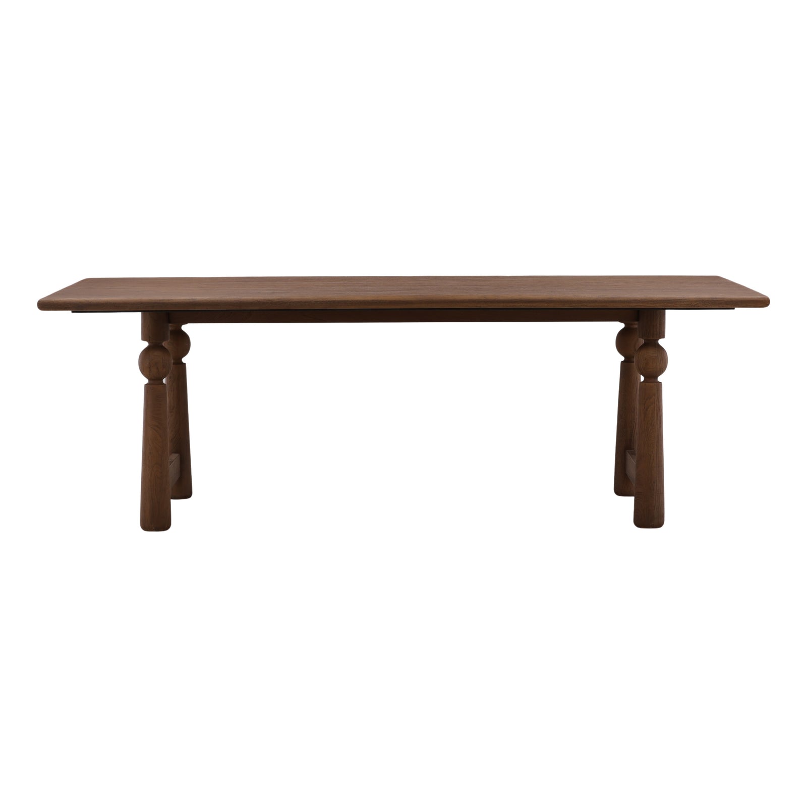 Nethann Dining Table Brown — Front