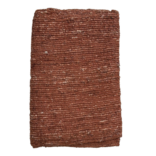 Amantine Throw Rust — Front Three-Quarter