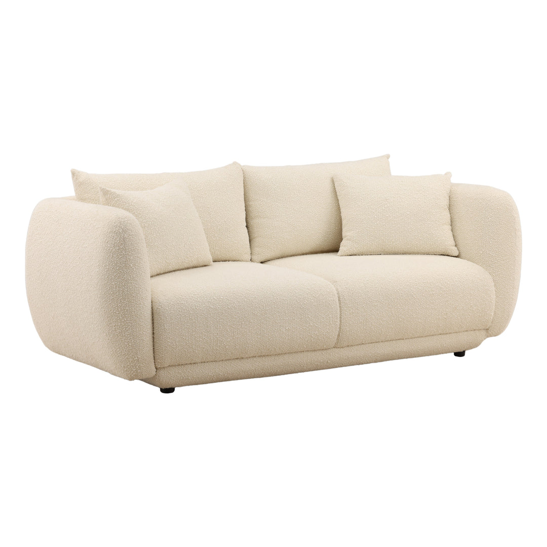 Bricida Sofa Cream — Front Three-Quarter