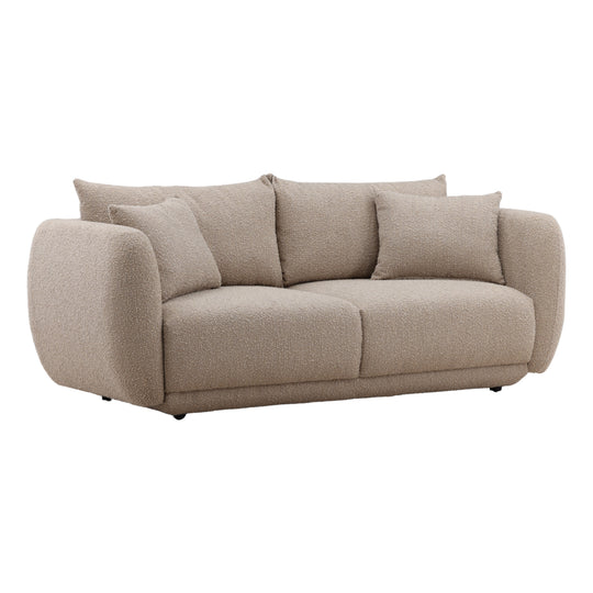 Bricida Sofa Sand — Front Three-Quarter