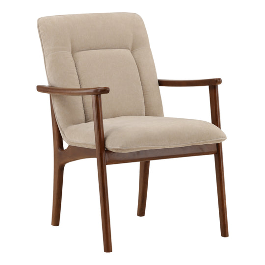 Tallesa Dining Chair Sand — Front Three-Quarter