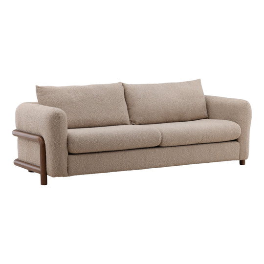 Esaias Sofa Sand — Front Three-Quarter