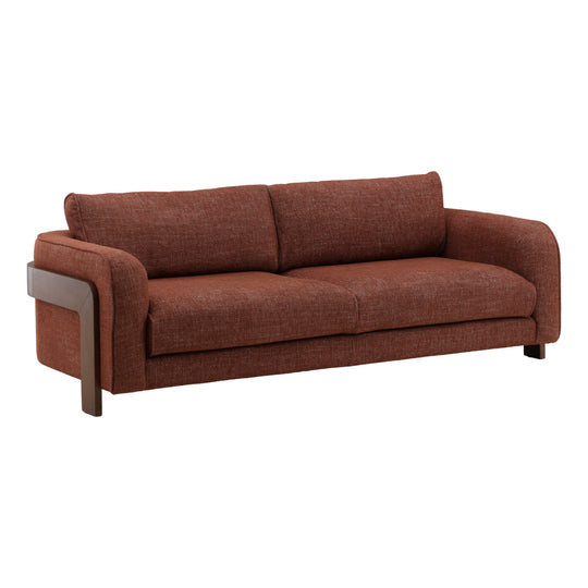 Ariana Sofa Rust — Front Three-Quarter