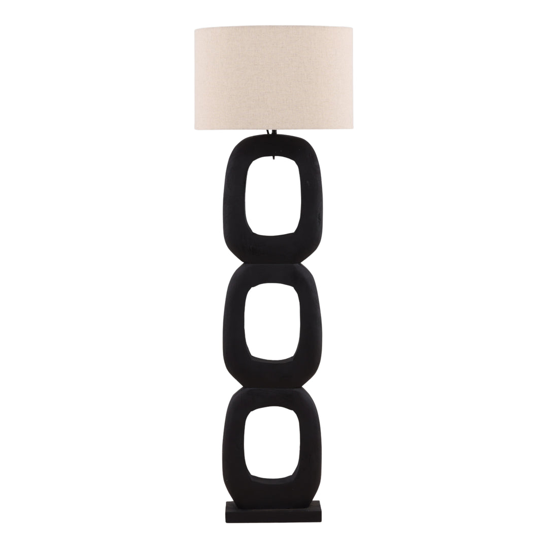 Kelven Floor Lamp Black — Front
