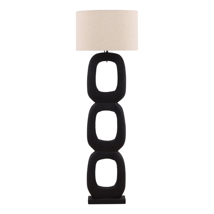 Kelven Floor Lamp Black — Front