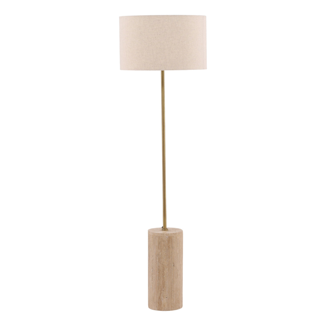 Evelin Floor Lamp Natural — Front Three-Quarter