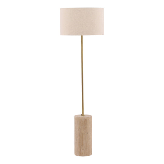 Evelin Floor Lamp Natural — Front Three-Quarter