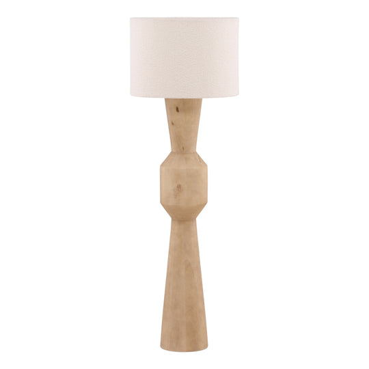 Marizta Floor Lamp Natural Brown — Front Three-Quarter