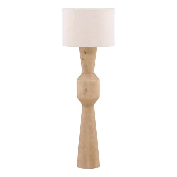 Marizta Floor Lamp Natural Brown — Front Three-Quarter