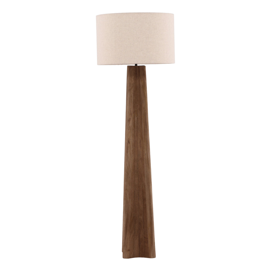 Devain Floor Lamp Light Brown — Front