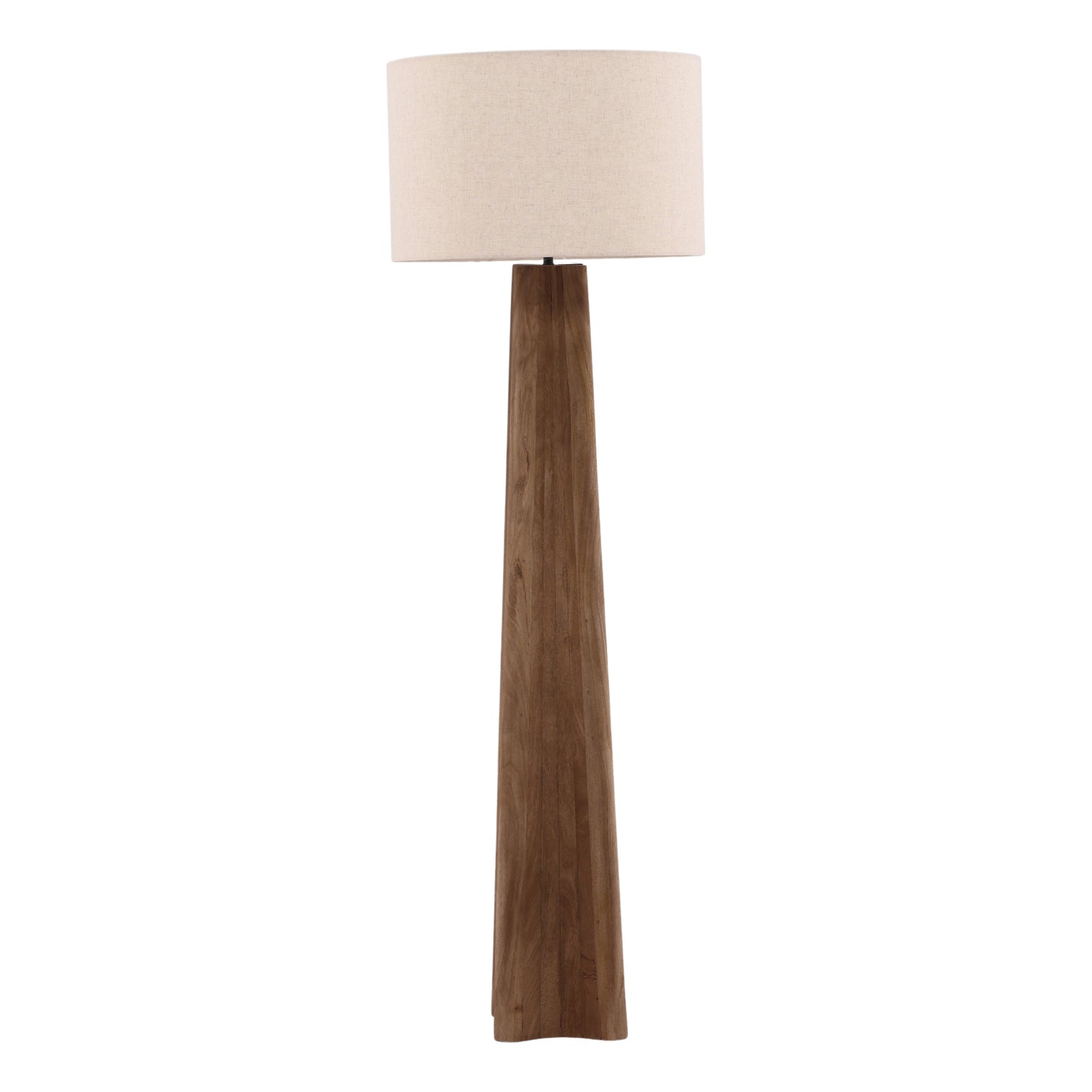 Devain Floor Lamp Light Brown — Front
