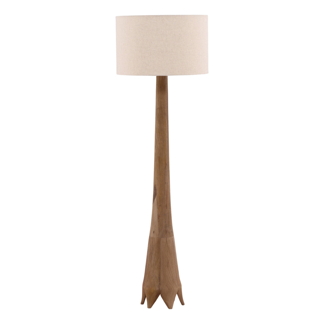 Britta Floor Lamp Light Brown — Front Three-Quarter