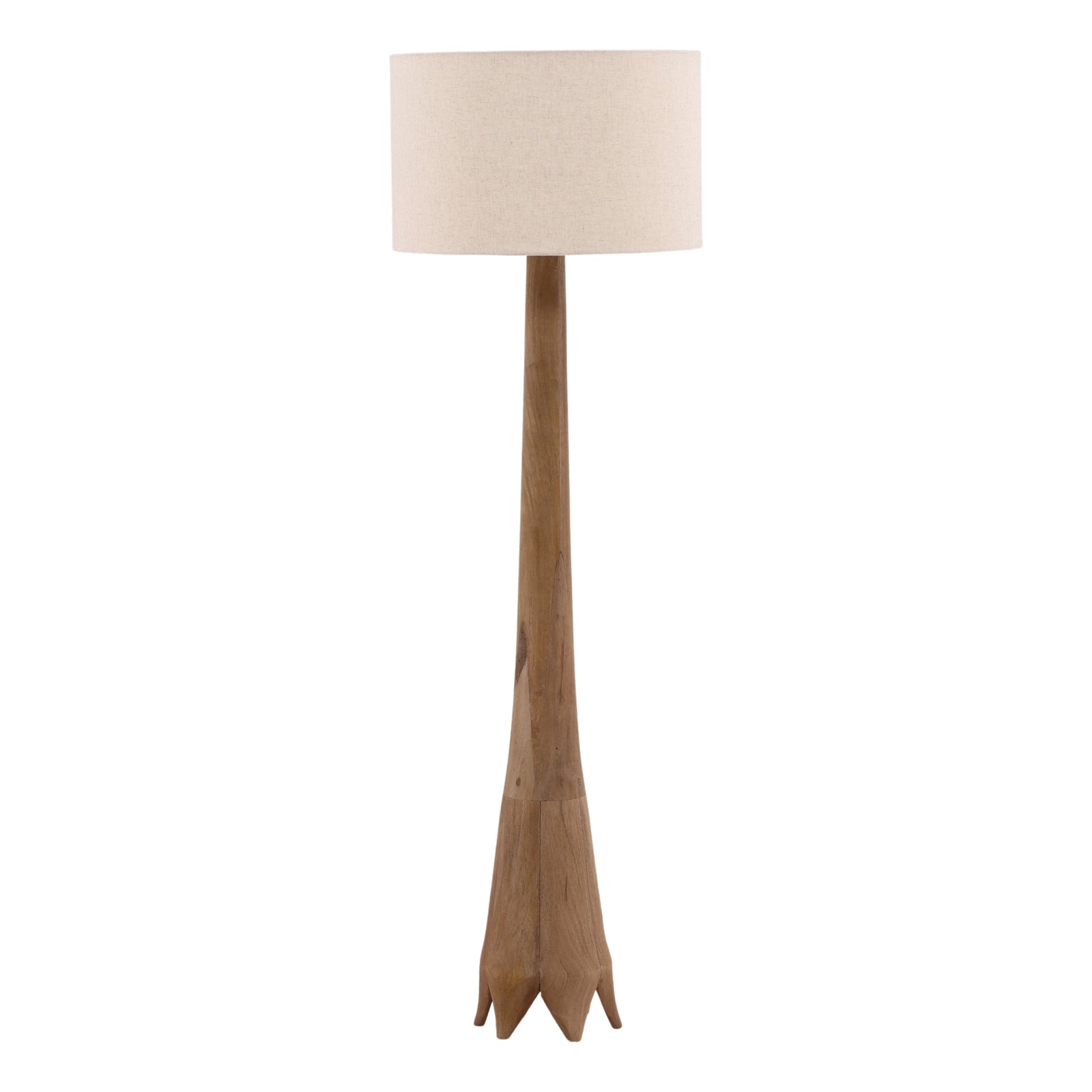 Britta Floor Lamp Light Brown — Front Three-Quarter