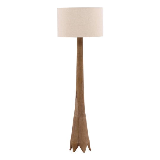 Britta Floor Lamp Light Brown — Front Three-Quarter