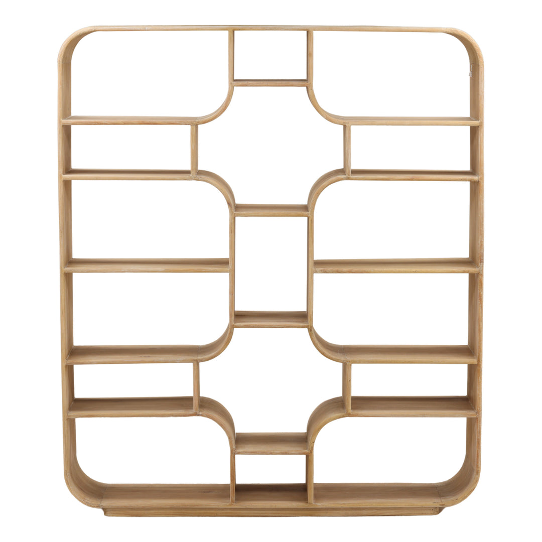 Gaetin Bookcase Light Natural — Front