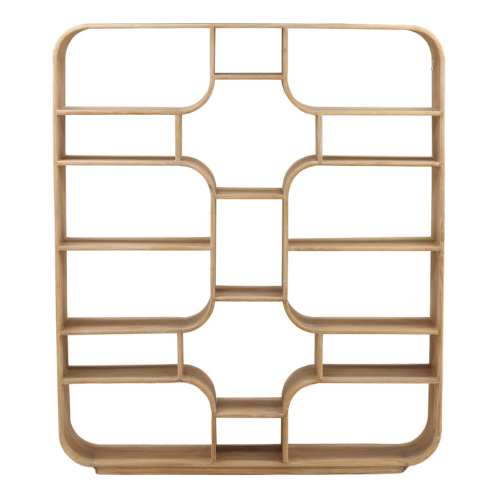 Gaetin Bookcase Light Natural — Front
