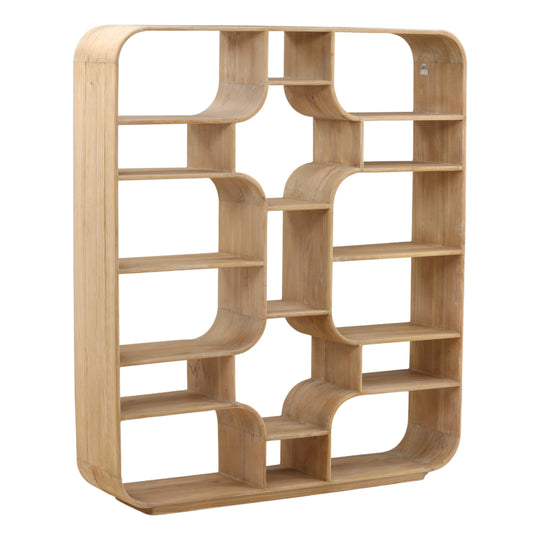 Gaetin Bookcase Light Natural — Front Three-Quarter