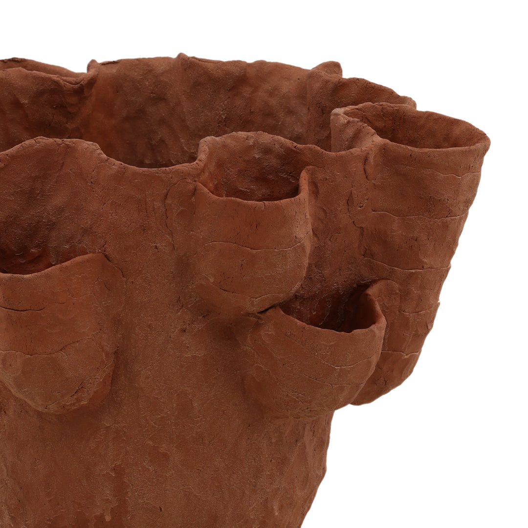 Coralea Vase Terracotta — Detail 1
