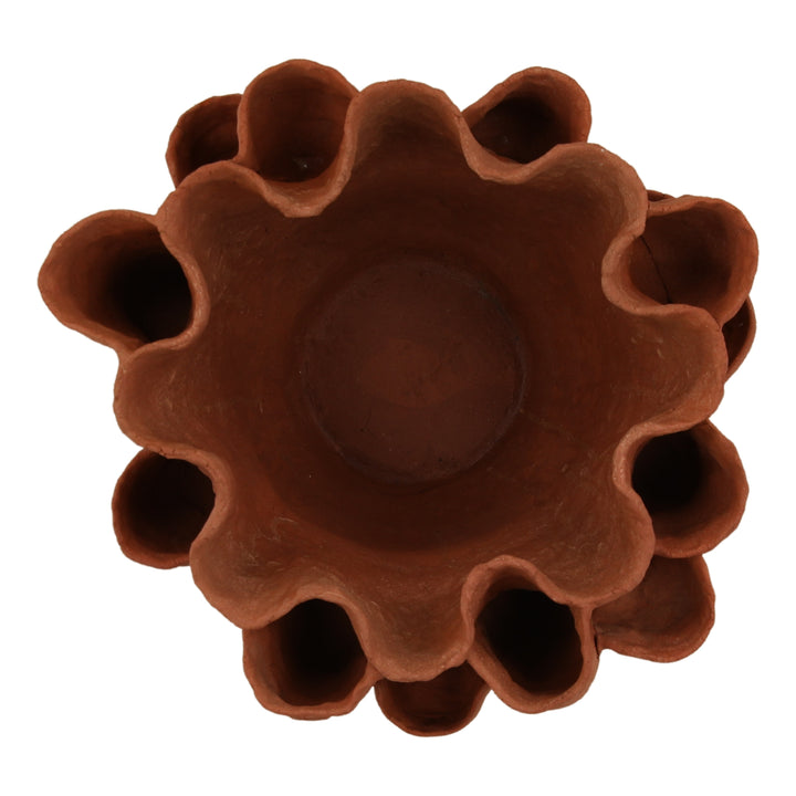 Coralea Vase Terracotta — Overhead