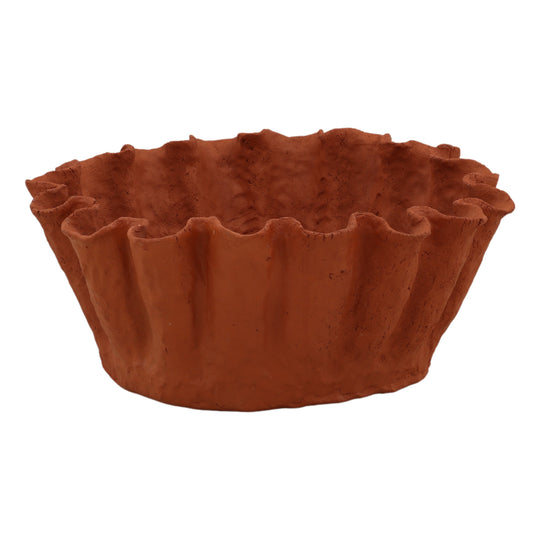 Sylviann Bowl Terracotta — Front Three-Quarter