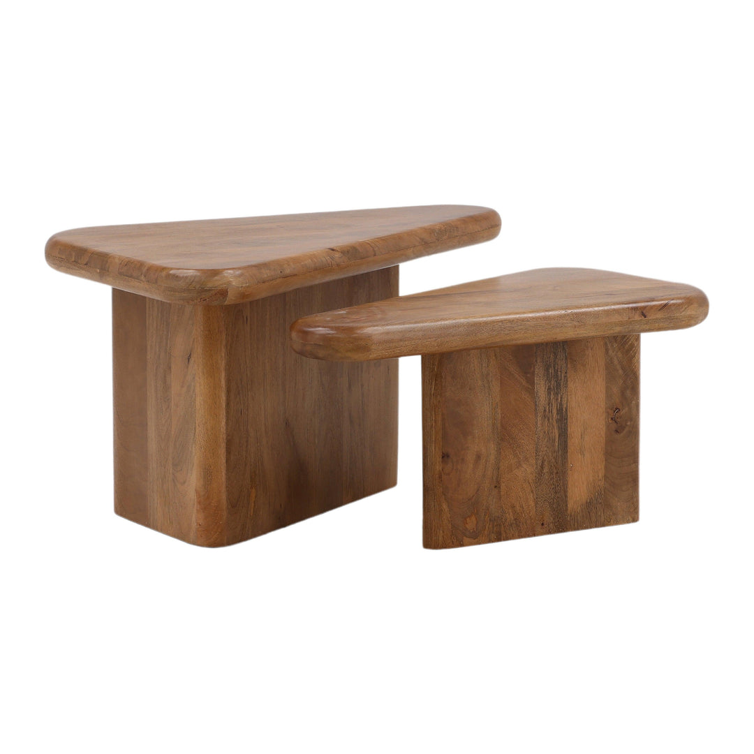 Sasha Coffee Table Set of 2 Brown - AmericanHomeFurniture