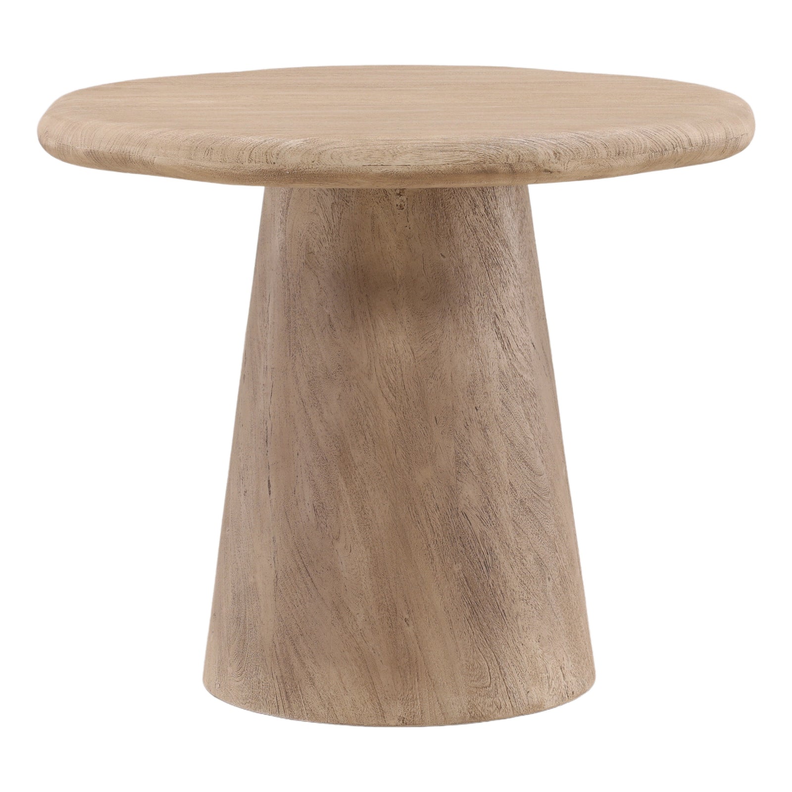 Marcy Bistro Table Weathered Natural — Front Three-Quarter
