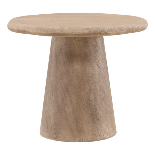 Marcy Bistro Table Weathered Natural — Front Three-Quarter