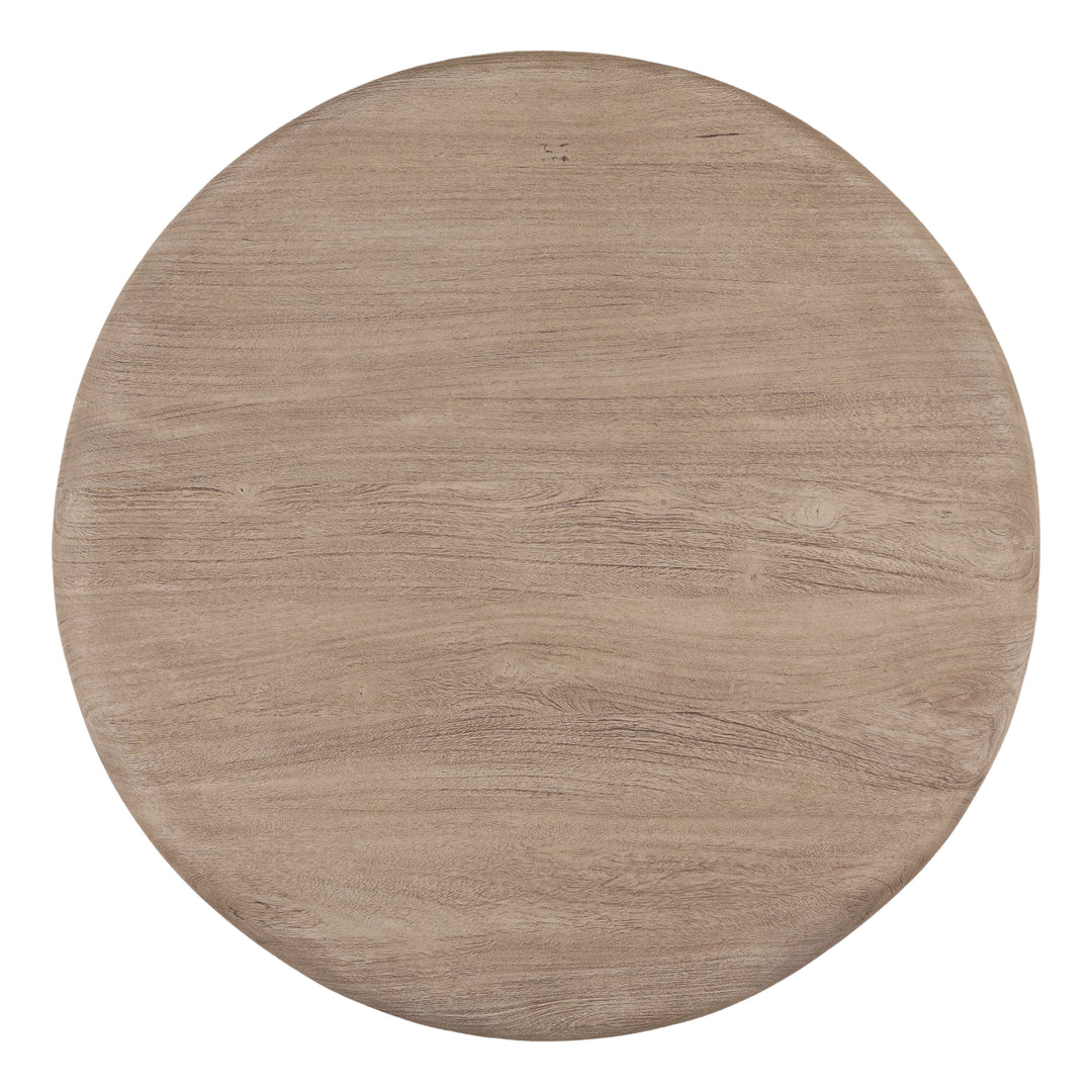 Marcy Bistro Table Weathered Natural — Overhead
