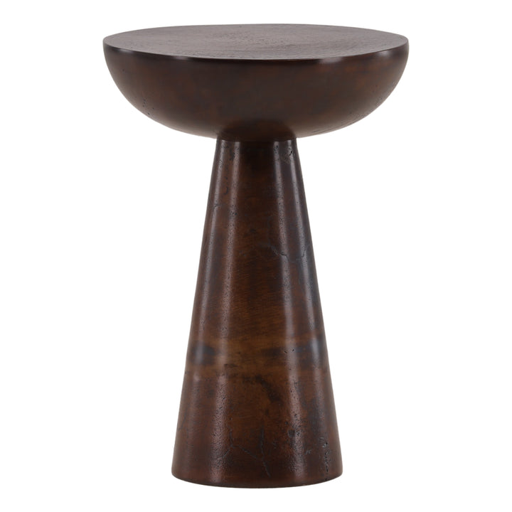 Destin Side Table Brown Small — Front Three-Quarter